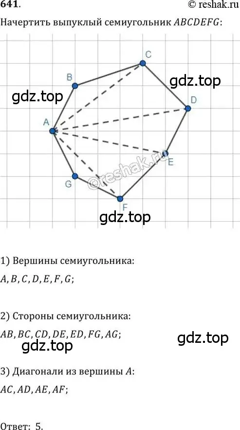 Решение 2. номер 641 (страница 140) гдз по геометрии 8 класс Мерзляк, Полонский, учебник