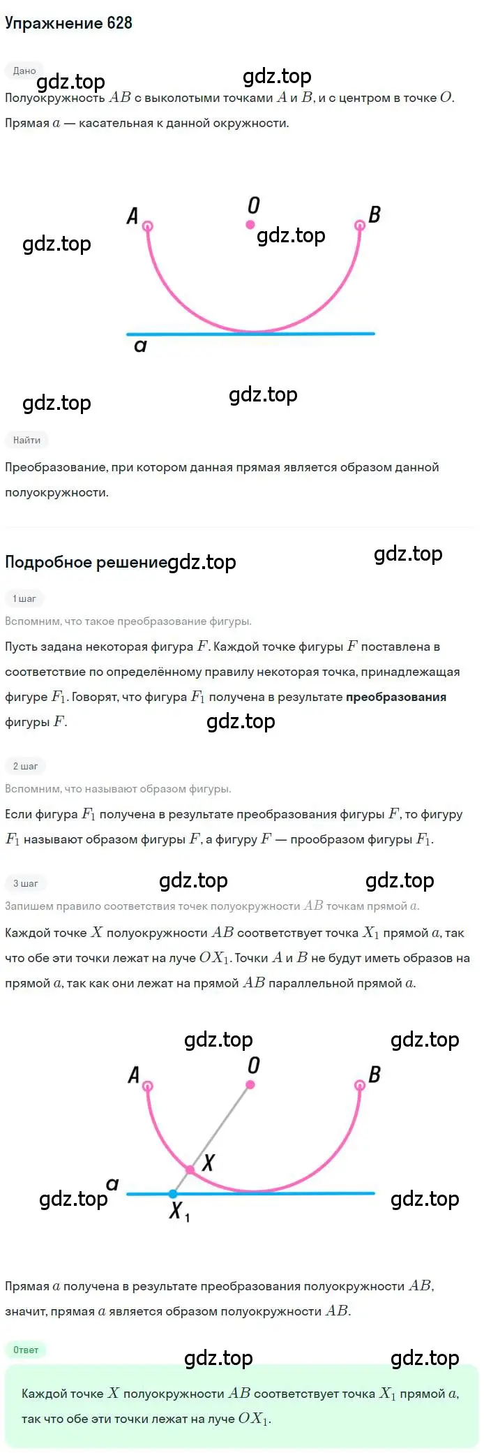 Решение номер 628 (страница 156) гдз по геометрии 9 класс Мерзляк, Полонский, учебник