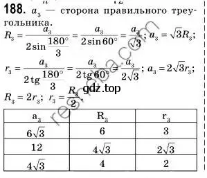 Решение 2. номер 188 (страница 54) гдз по геометрии 9 класс Мерзляк, Полонский, учебник