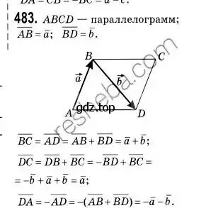 Решение 2. номер 483 (страница 120) гдз по геометрии 9 класс Мерзляк, Полонский, учебник