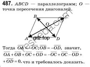 Решение 2. номер 487 (страница 121) гдз по геометрии 9 класс Мерзляк, Полонский, учебник