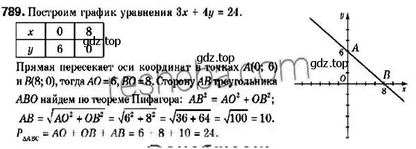 Решение 2. номер 789 (страница 190) гдз по геометрии 9 класс Мерзляк, Полонский, учебник