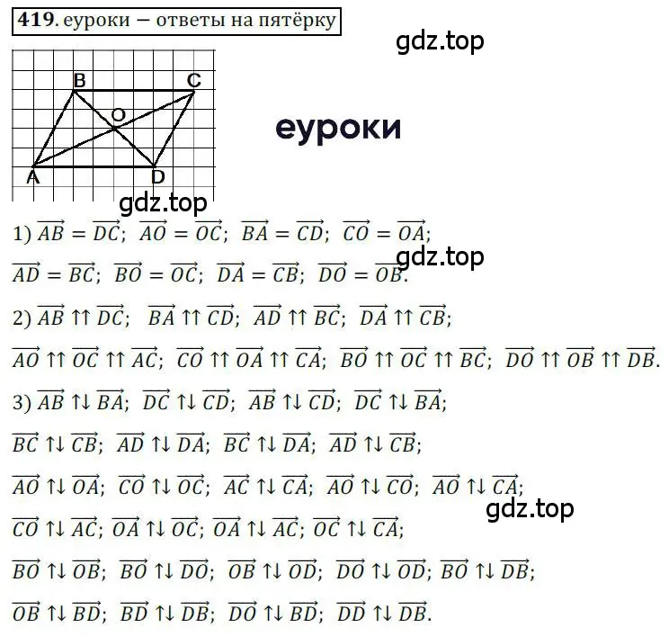 Решение 3. номер 419 (страница 107) гдз по геометрии 9 класс Мерзляк, Полонский, учебник