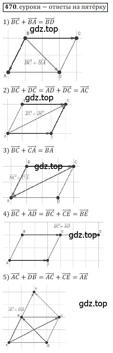 Решение 3. номер 470 (страница 119) гдз по геометрии 9 класс Мерзляк, Полонский, учебник