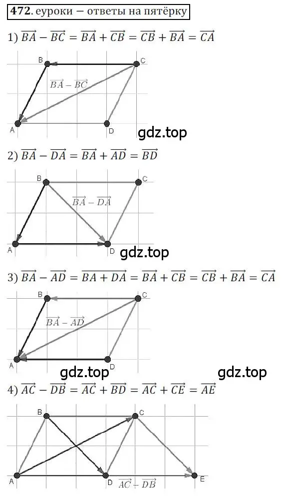 Решение 3. номер 472 (страница 119) гдз по геометрии 9 класс Мерзляк, Полонский, учебник