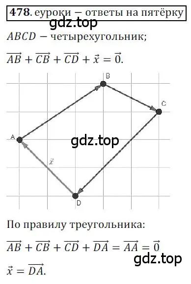 Решение 3. номер 478 (страница 120) гдз по геометрии 9 класс Мерзляк, Полонский, учебник