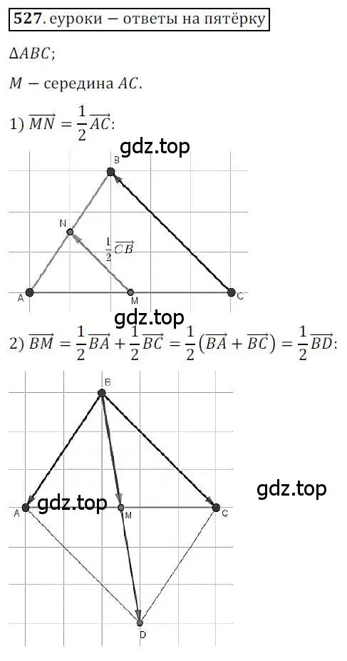 Решение 3. номер 527 (страница 129) гдз по геометрии 9 класс Мерзляк, Полонский, учебник
