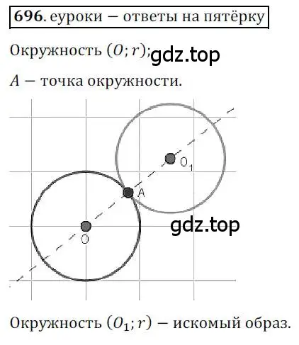 Решение 3. номер 696 (страница 172) гдз по геометрии 9 класс Мерзляк, Полонский, учебник