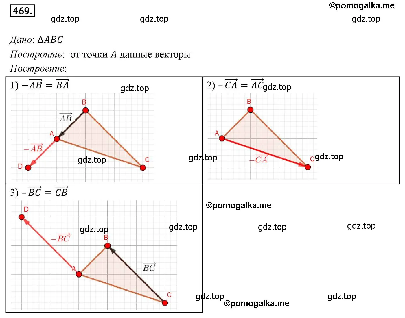 Решение 4. номер 469 (страница 119) гдз по геометрии 9 класс Мерзляк, Полонский, учебник