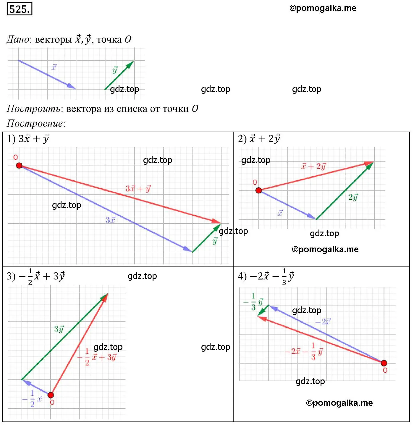 Решение 4. номер 525 (страница 129) гдз по геометрии 9 класс Мерзляк, Полонский, учебник