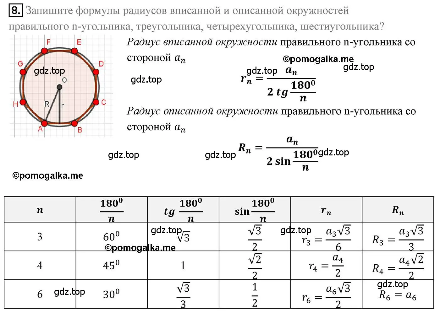 Решение 4. номер 8 (страница 53) гдз по геометрии 9 класс Мерзляк, Полонский, учебник