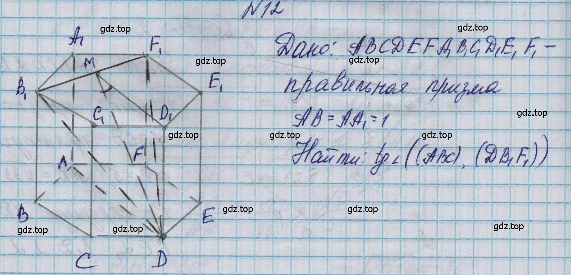 Решение номер 12 (страница 235) гдз по геометрии 10-11 класс Атанасян, Бутузов, учебник