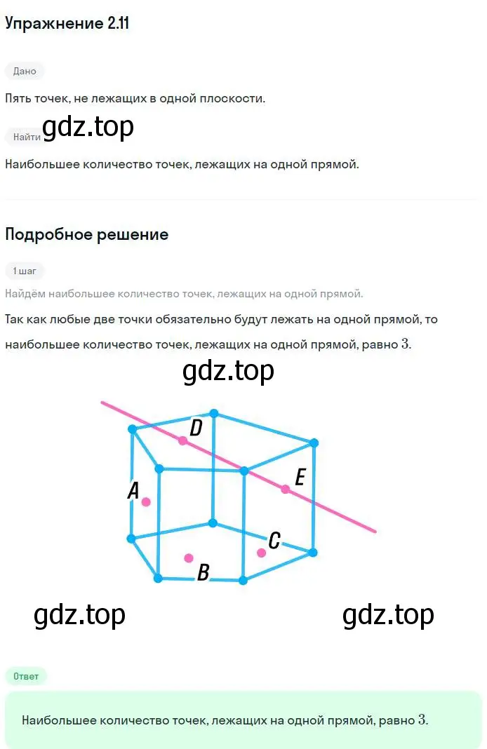 Решение номер 11 (страница 15) гдз по геометрии 10 класс Мерзляк, Номировский, учебник