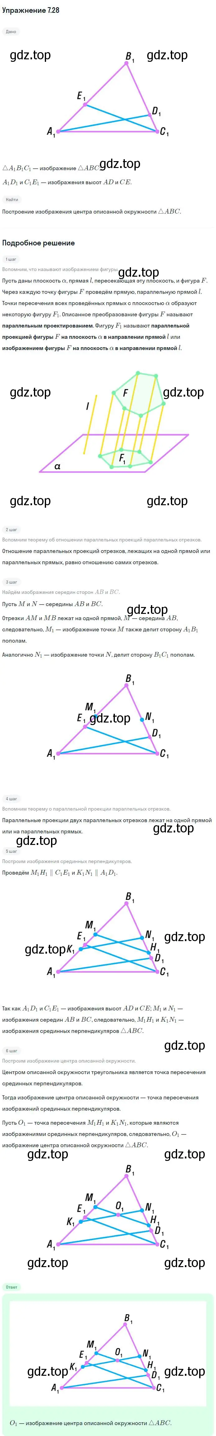 Решение номер 28 (страница 71) гдз по геометрии 10 класс Мерзляк, Номировский, учебник