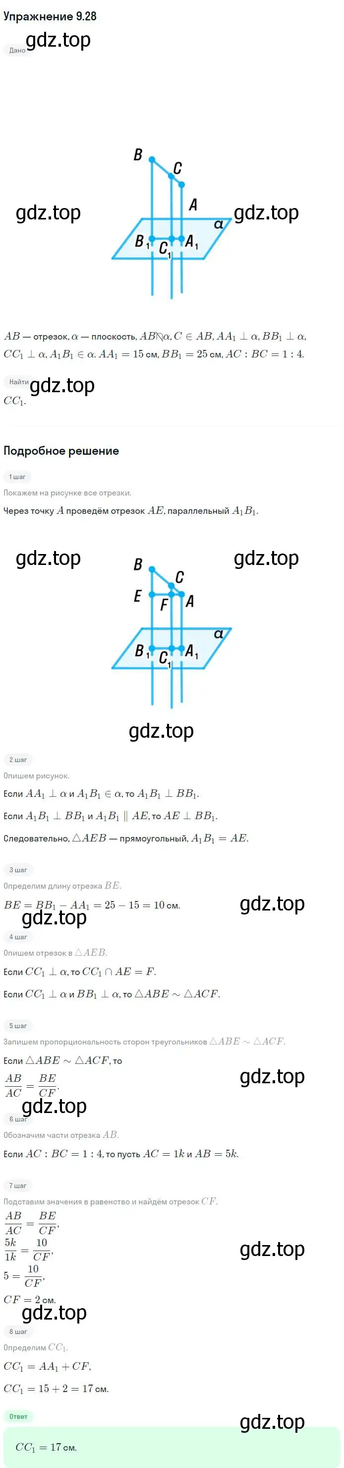 Решение номер 28 (страница 97) гдз по геометрии 10 класс Мерзляк, Номировский, учебник