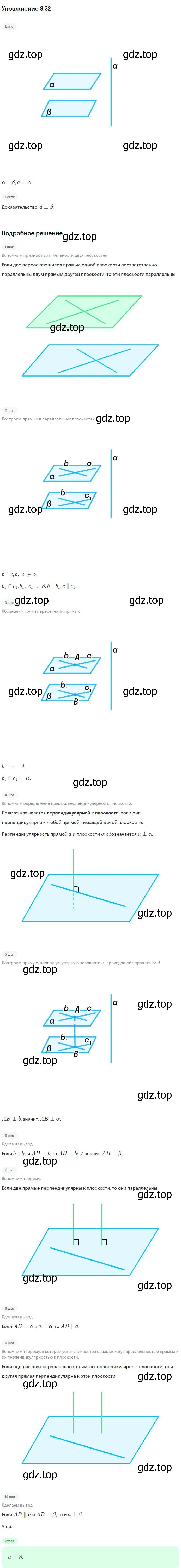 Решение номер 32 (страница 97) гдз по геометрии 10 класс Мерзляк, Номировский, учебник