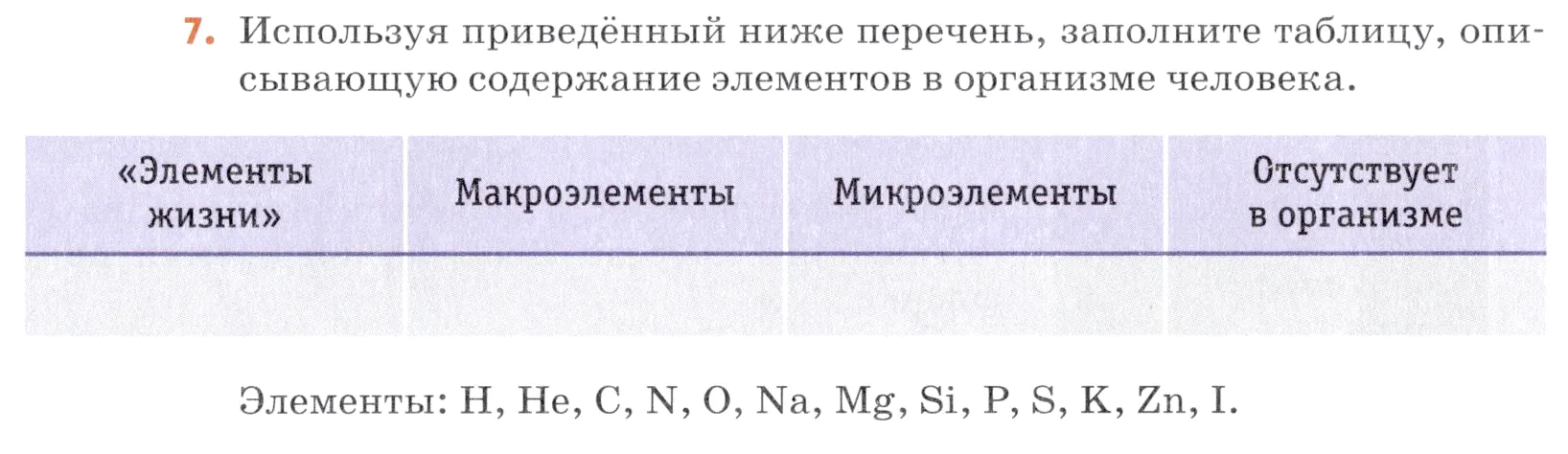 Условие номер 7 (страница 24) гдз по химии 7 класс Ерёмин, Дроздов, учебник