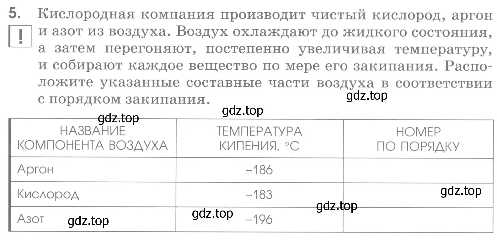 Условие номер 5 (страница 73) гдз по химии 7 класс Габриелян, Шипарева, рабочая тетрадь