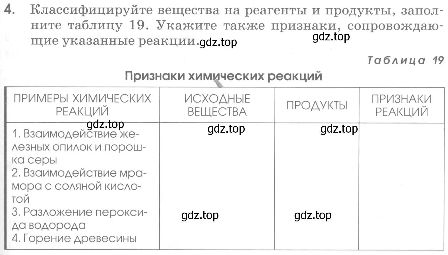 Условие номер 4 (страница 85) гдз по химии 7 класс Габриелян, Шипарева, рабочая тетрадь