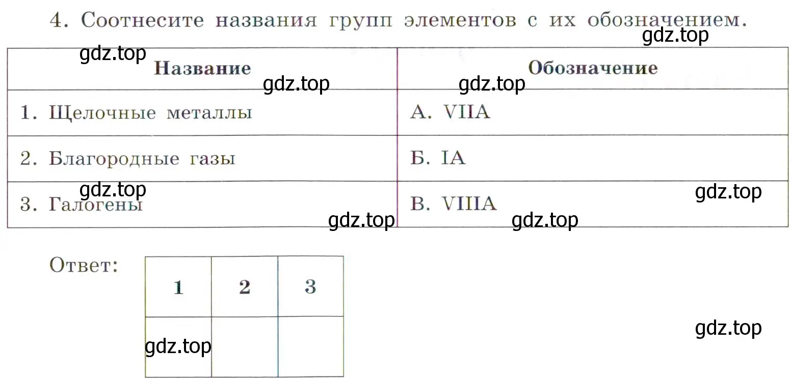 Условие номер 4 (страница 40) гдз по химии 7 класс Габриелян, Сладков, рабочая тетрадь