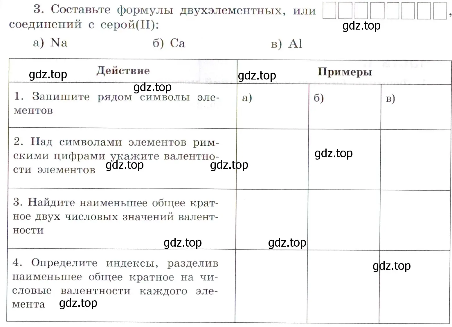 Условие номер 3 (страница 59) гдз по химии 7 класс Габриелян, Сладков, рабочая тетрадь