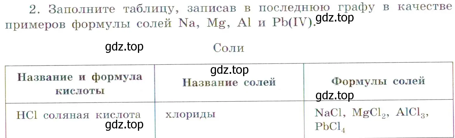 Условие номер 2 (страница 72) гдз по химии 7 класс Габриелян, Сладков, рабочая тетрадь