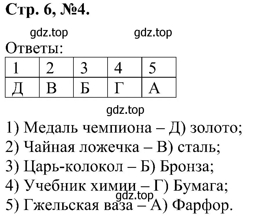 Решение номер 4 (страница 6) гдз по химии 7 класс Габриелян, Сладков, рабочая тетрадь