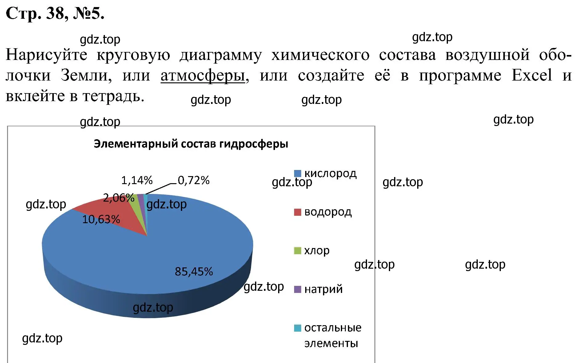 Решение номер 5 (страница 38) гдз по химии 7 класс Габриелян, Сладков, рабочая тетрадь