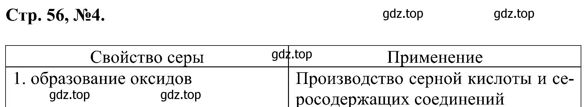 Решение номер 4 (страница 56) гдз по химии 7 класс Габриелян, Сладков, рабочая тетрадь