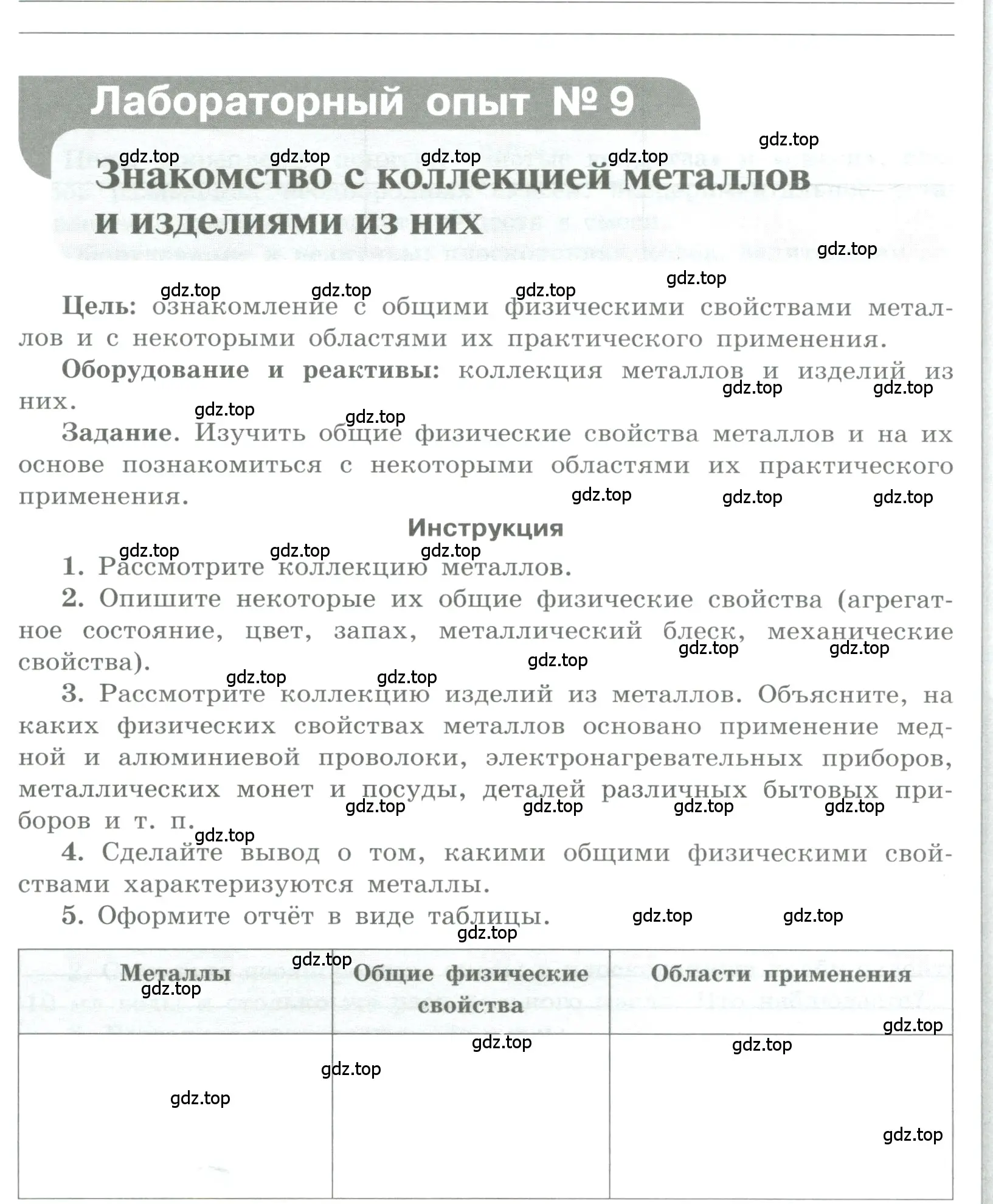 Условие номер Лабораторный опыт № 9 (страница 26) гдз по химии 7 класс Габриелян, Аксенова, тетрадь для лабораторных и практических работ