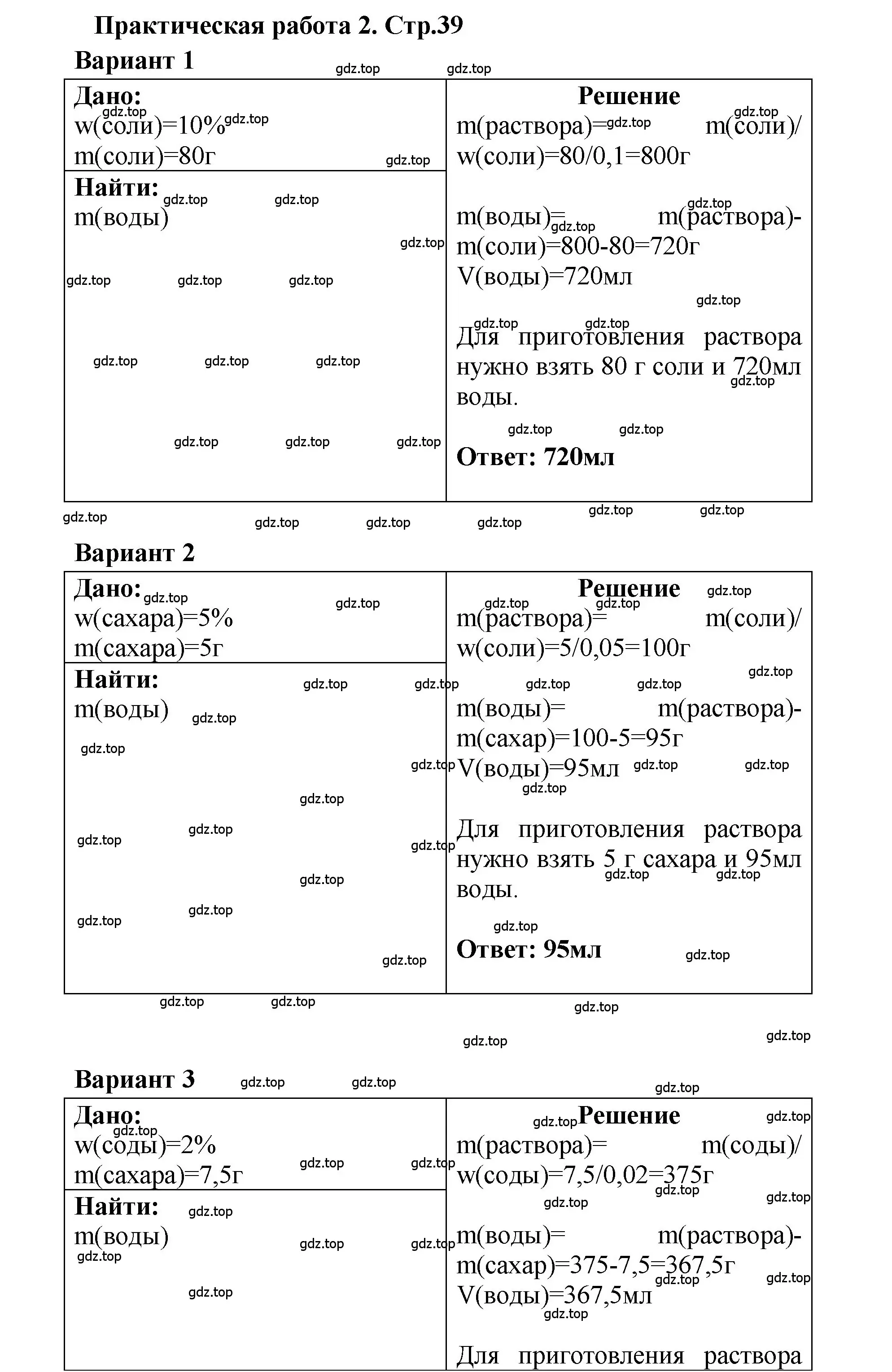 Решение номер Практическая работа № 2 (страница 39) гдз по химии 7 класс Габриелян, Аксенова, тетрадь для лабораторных и практических работ