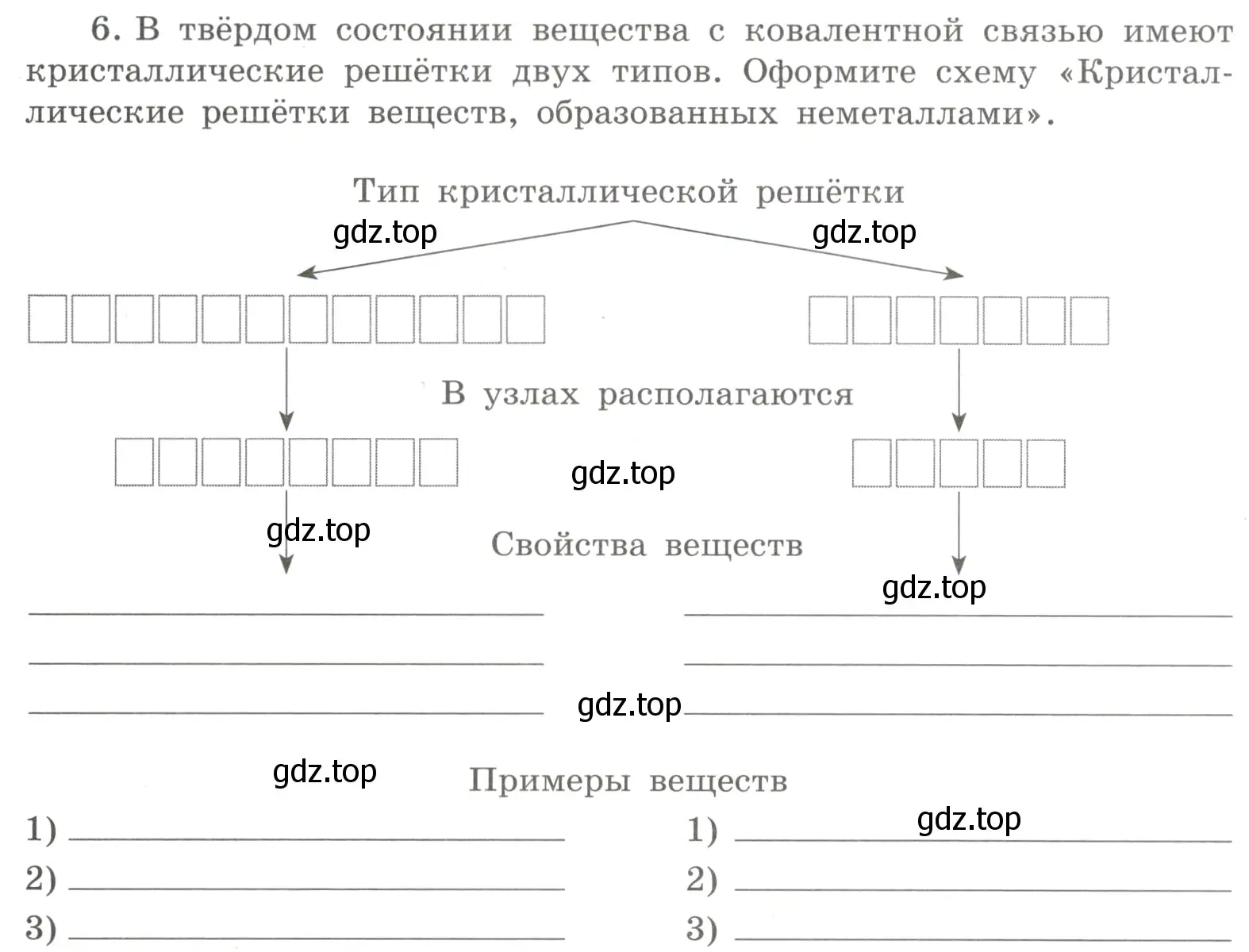 Условие номер 6 (страница 131) гдз по химии 8 класс Габриелян, Сладков, рабочая тетрадь