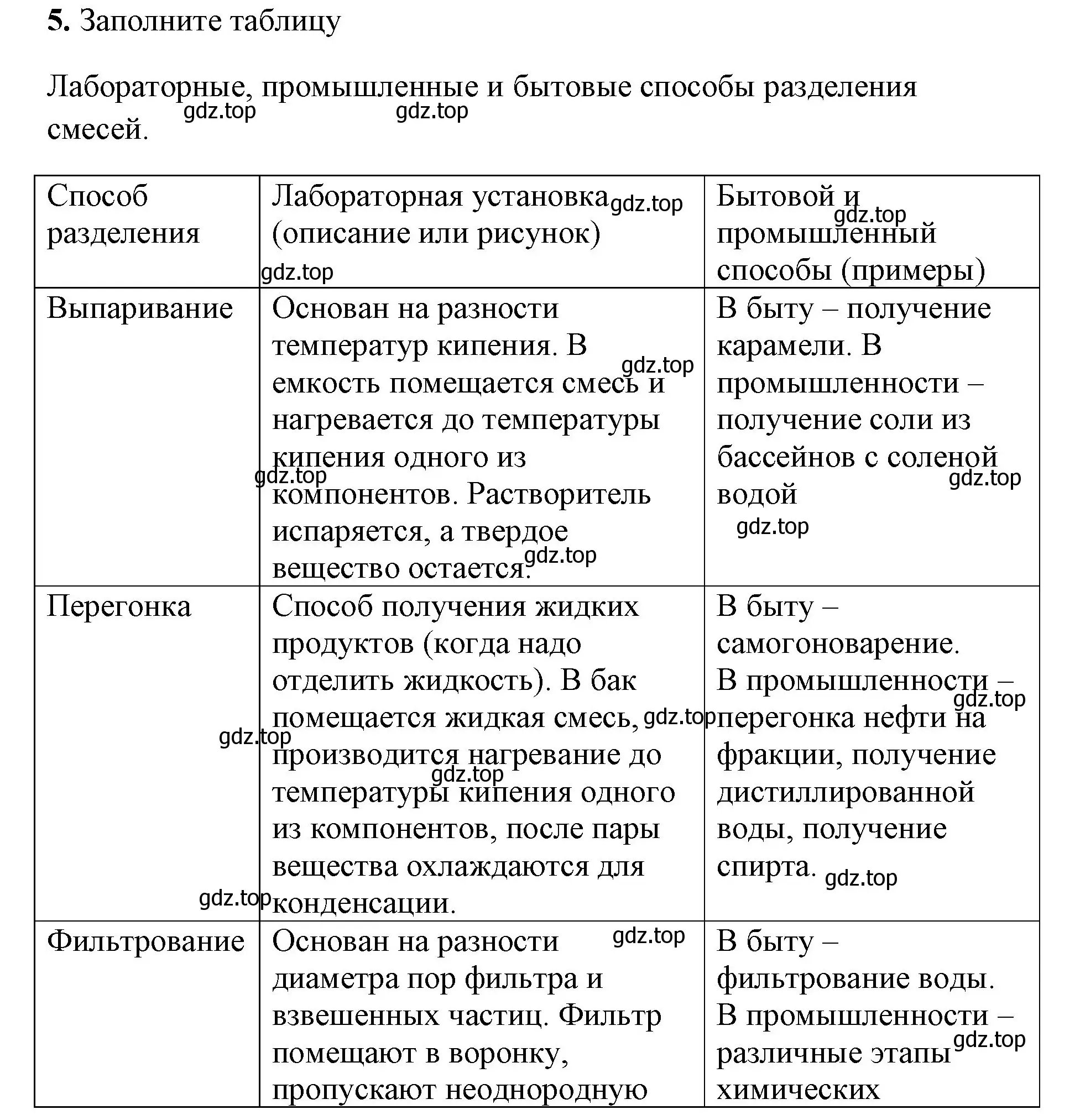 Решение номер 5 (страница 20) гдз по химии 8 класс Габриелян, Сладков, рабочая тетрадь