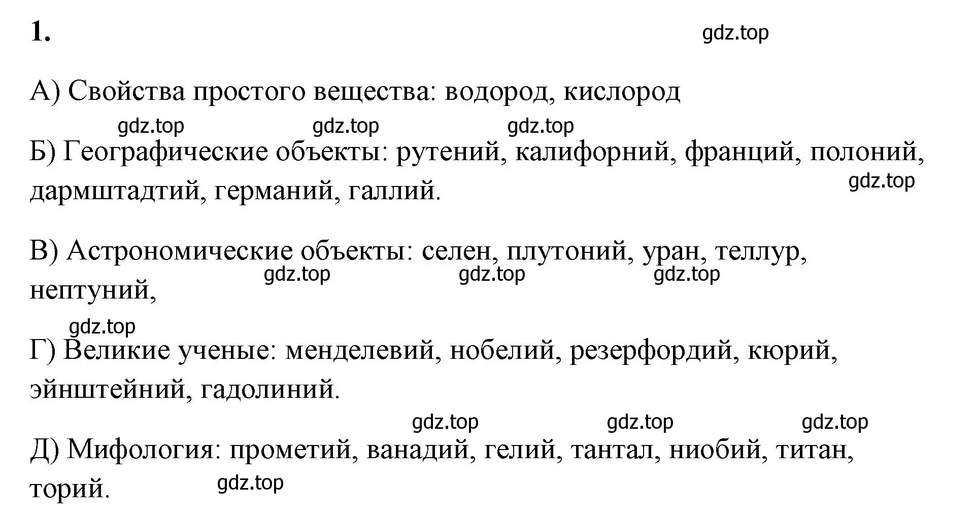 Решение номер 1 (страница 29) гдз по химии 8 класс Габриелян, Сладков, рабочая тетрадь