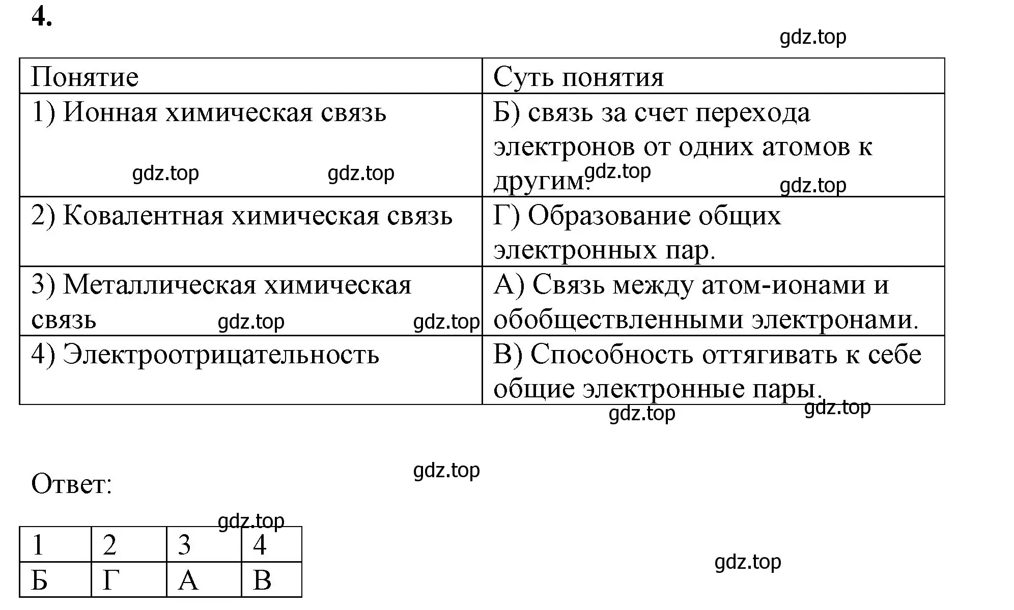 Решение номер 4 (страница 136) гдз по химии 8 класс Габриелян, Сладков, рабочая тетрадь