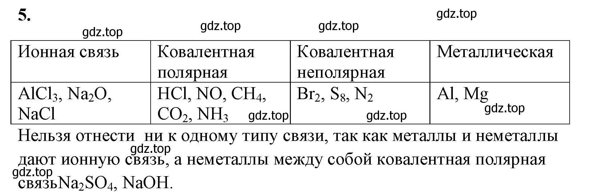 Решение номер 5 (страница 139) гдз по химии 8 класс Габриелян, Сладков, рабочая тетрадь