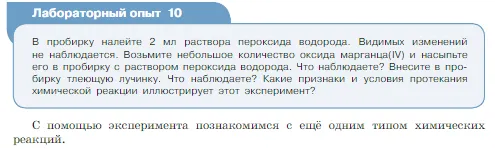 Условие номер лабораторный опыт 10 (страница 55) гдз по химии 8 класс Габриелян, Остроумов, учебник