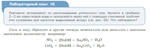 Условие номер лабораторный опыт 18 (страница 103) гдз по химии 8 класс Габриелян, Остроумов, учебник