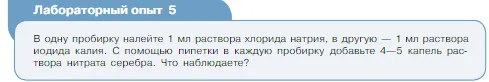 Условие номер лабораторный опыт 5 (страница 46) гдз по химии 8 класс Габриелян, Остроумов, учебник