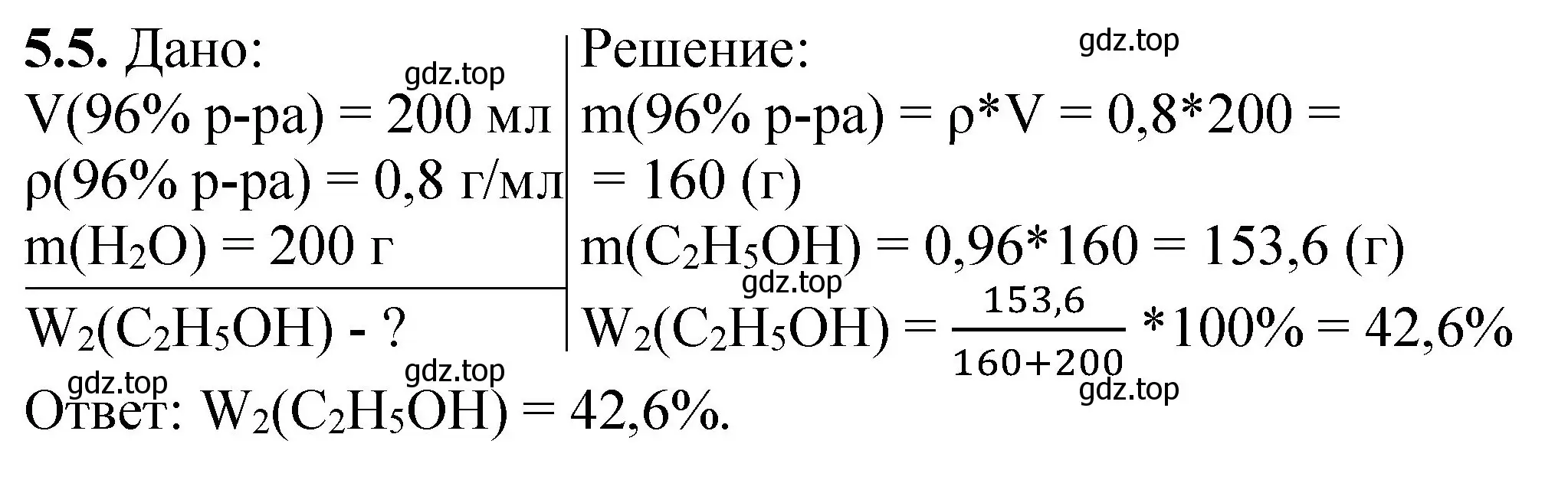 Решение номер 5.5 (страница 33) гдз по химии 8-9 класс Гара, Габрусева, задачник с помощником