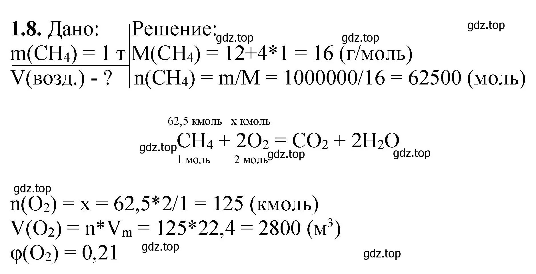 Решение номер 1.8 (страница 38) гдз по химии 8-9 класс Гара, Габрусева, задачник с помощником