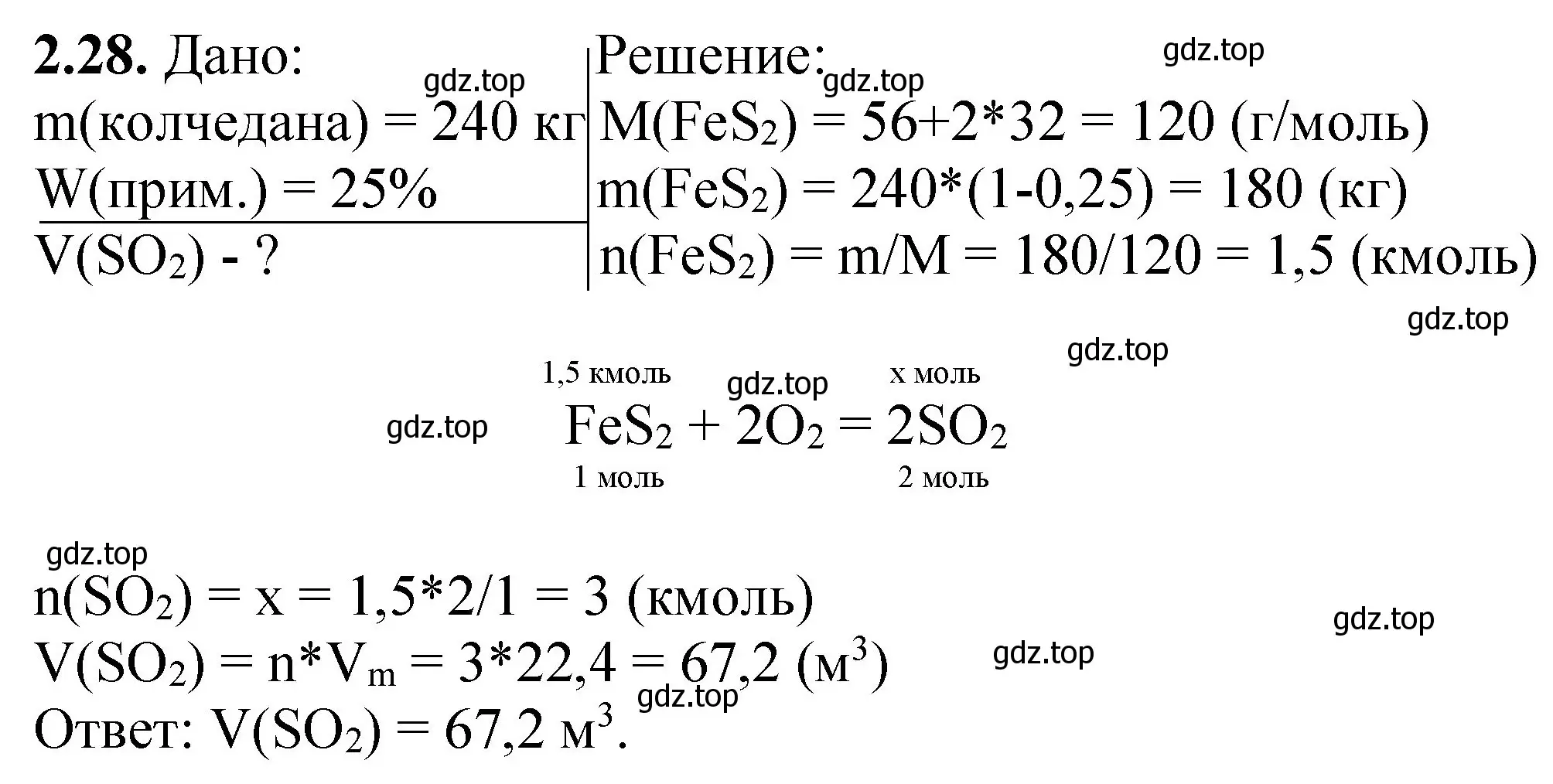 Решение номер 2.28 (страница 49) гдз по химии 8-9 класс Гара, Габрусева, задачник с помощником