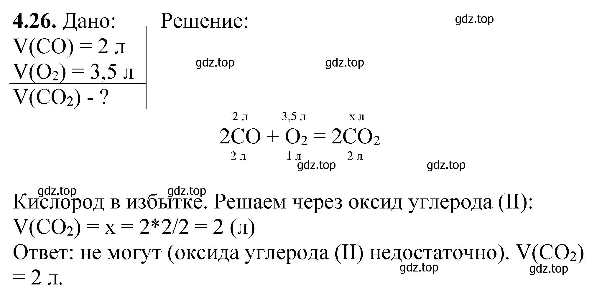 Решение номер 4.26 (страница 64) гдз по химии 8-9 класс Гара, Габрусева, задачник с помощником