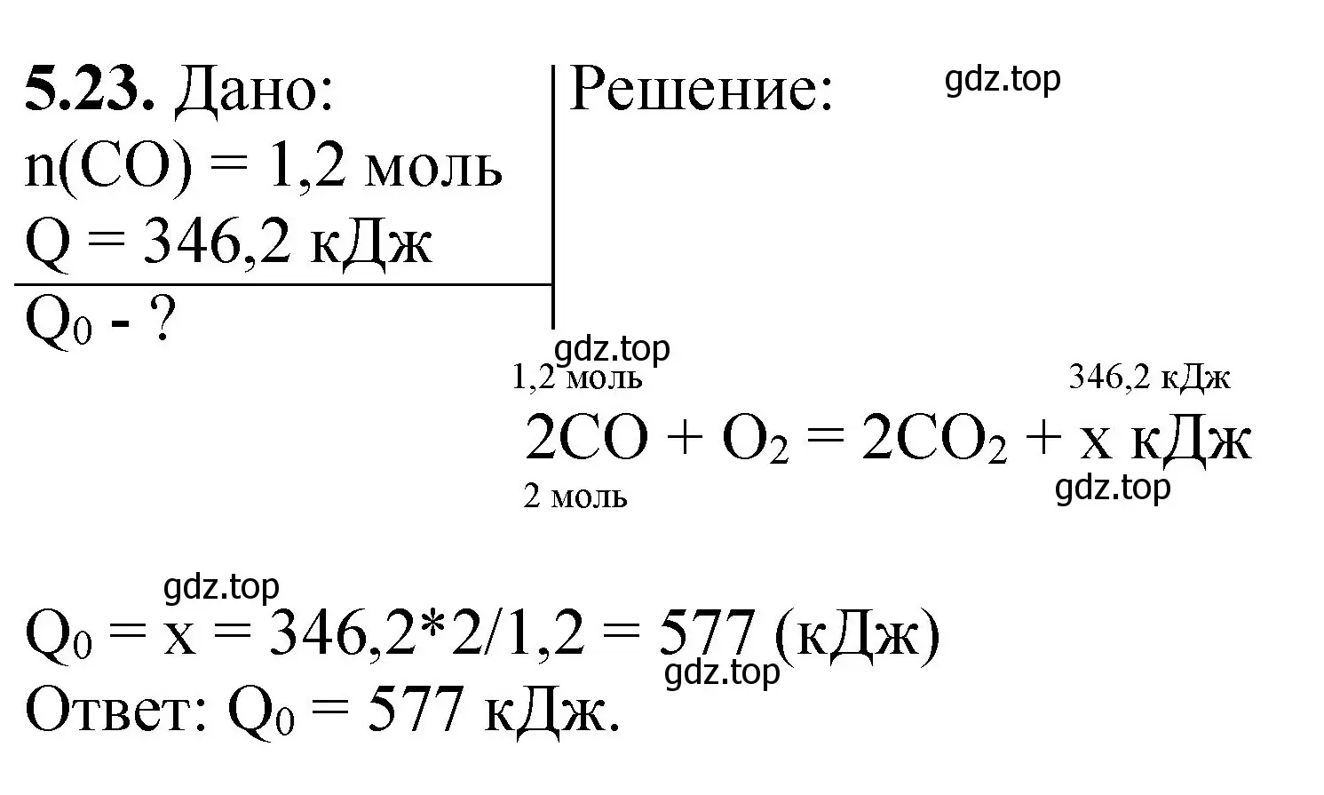 Решение номер 5.23 (страница 70) гдз по химии 8-9 класс Гара, Габрусева, задачник с помощником