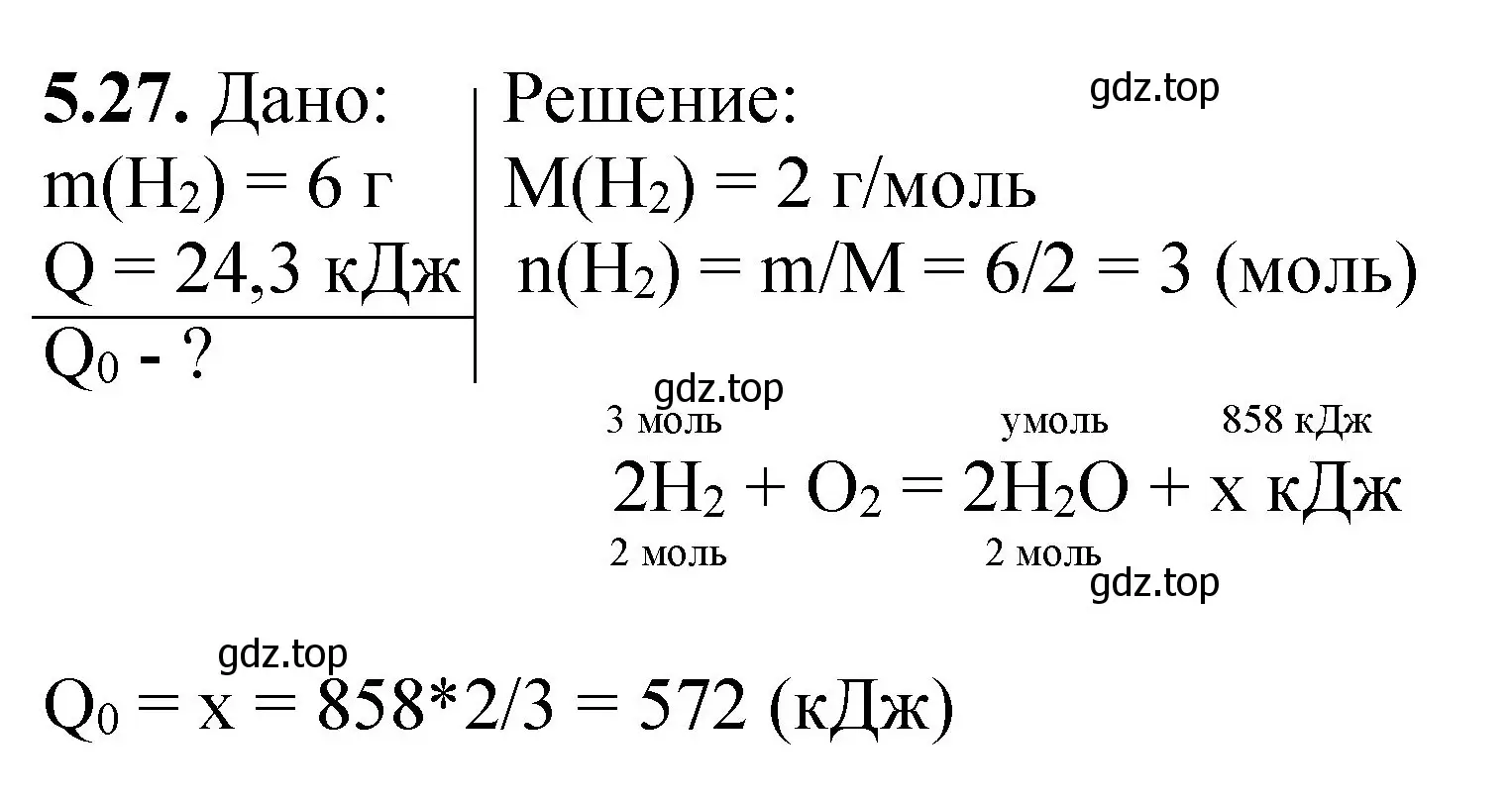 Решение номер 5.27 (страница 71) гдз по химии 8-9 класс Гара, Габрусева, задачник с помощником