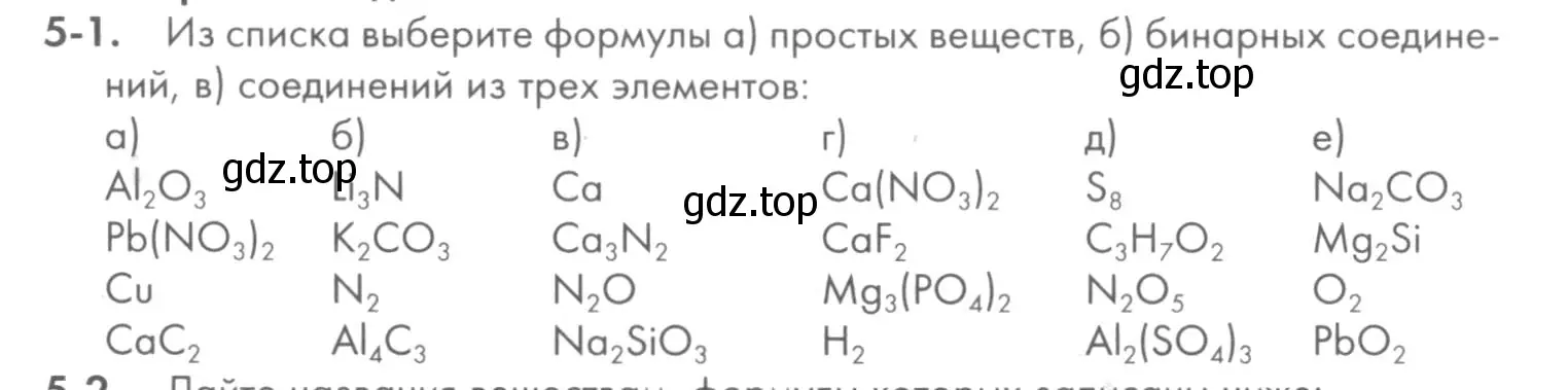 Условие номер 5-1 (страница 53) гдз по химии 8 класс Кузнецова, Левкин, задачник