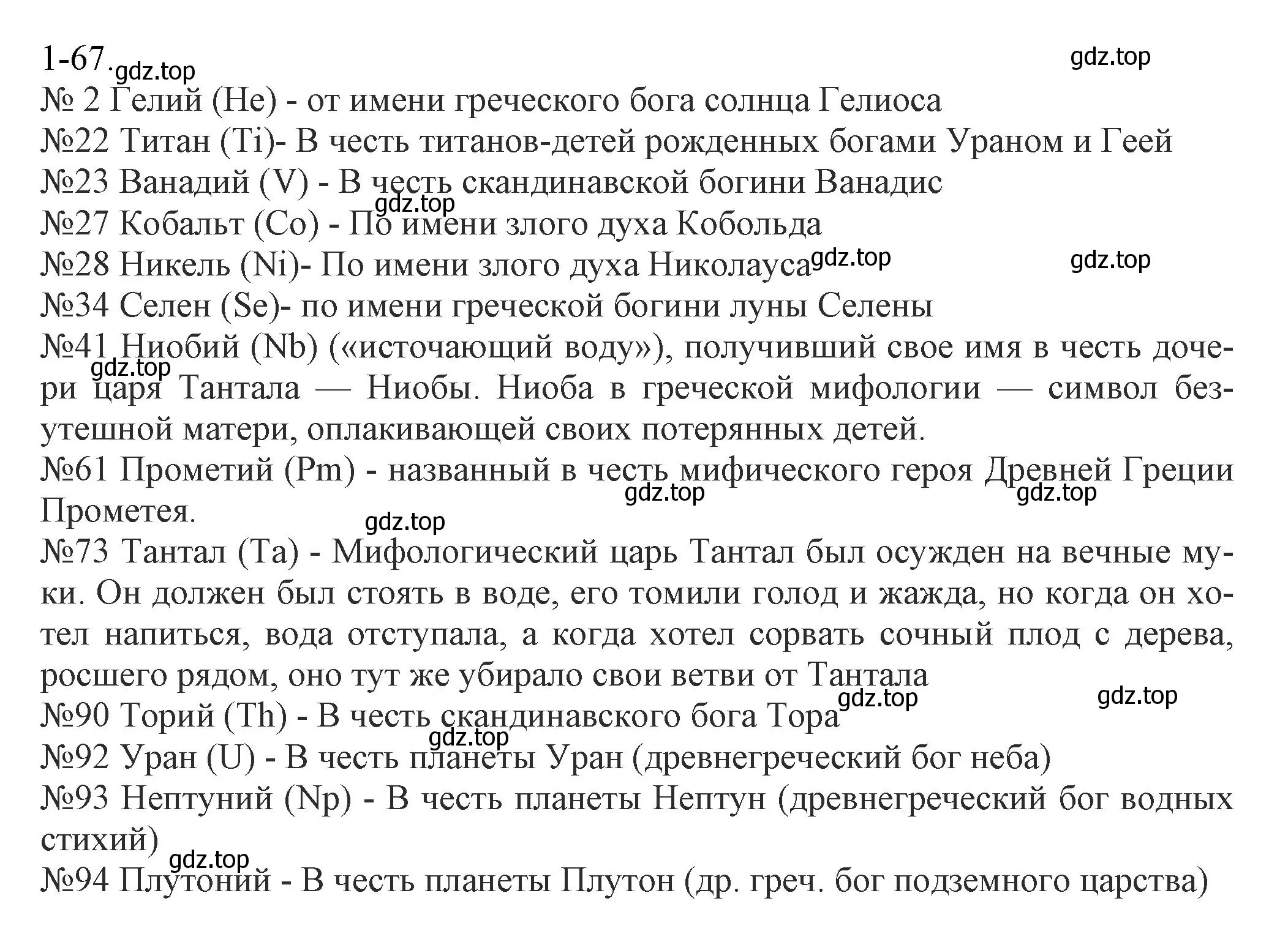 Решение номер 1-67 (страница 13) гдз по химии 8 класс Кузнецова, Левкин, задачник