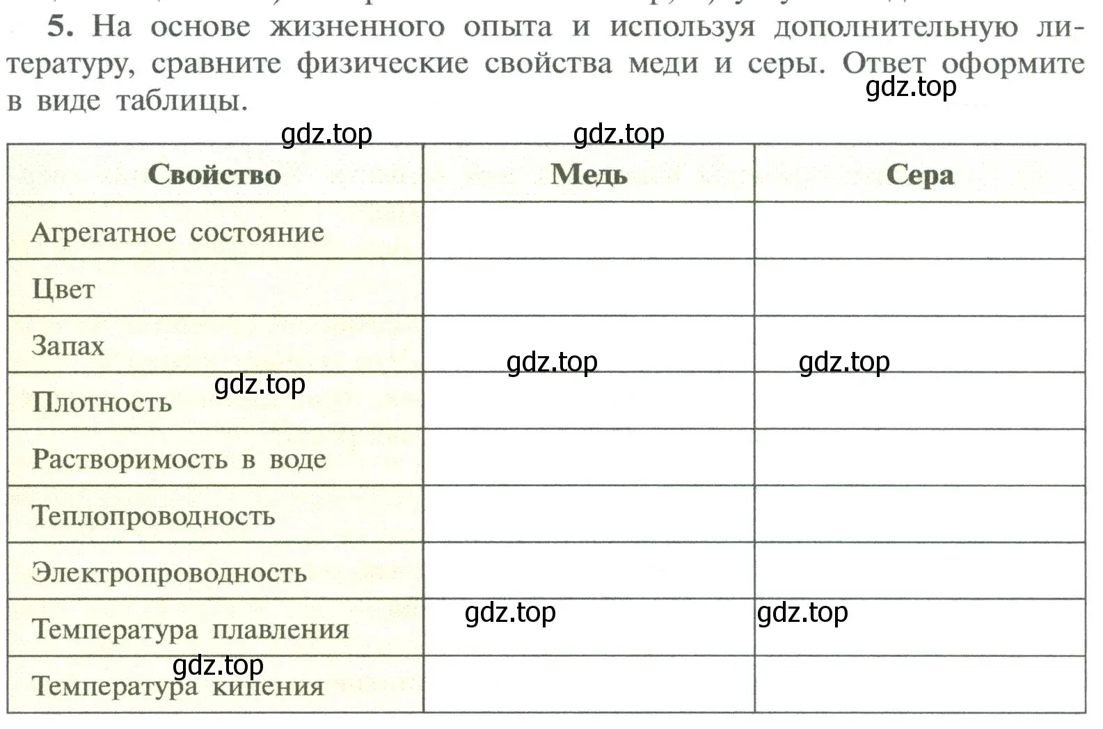 Условие номер 5 (страница 7) гдз по химии 8 класс Рудзитис, Фельдман, учебник