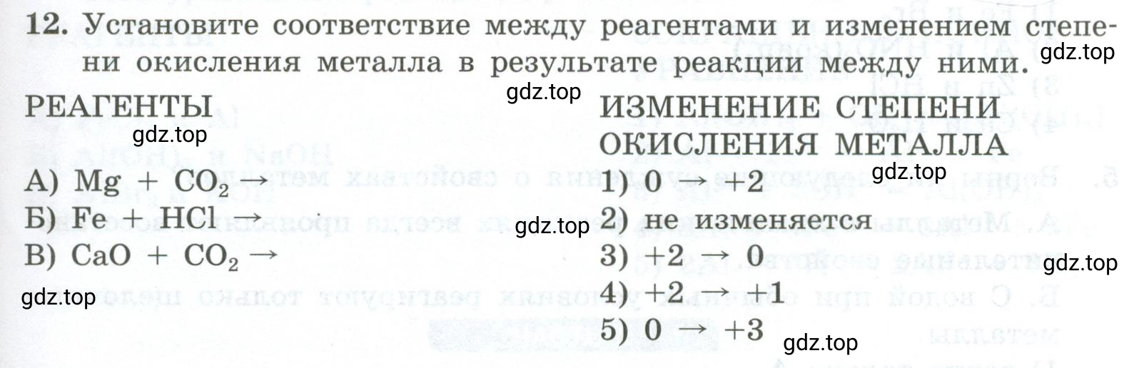 Условие номер 12 (страница 175) гдз по химии 9 класс Габриелян, Лысова, проверочные и контрольные работы