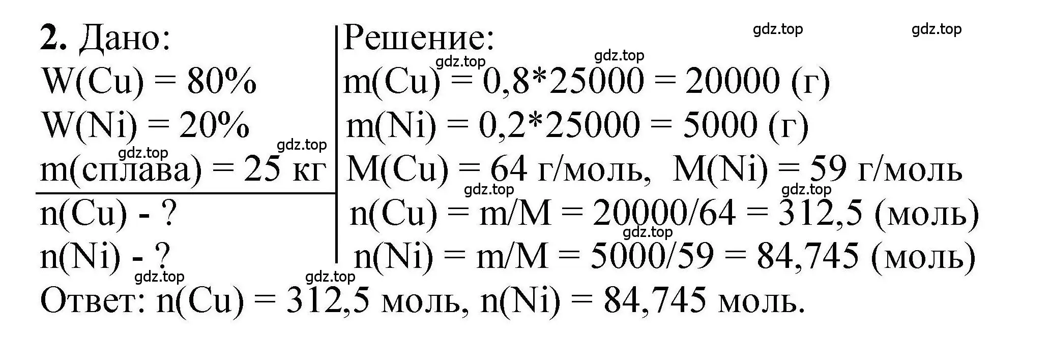 Решение номер 2 (страница 55) гдз по химии 9 класс Габриелян, учебное пособие